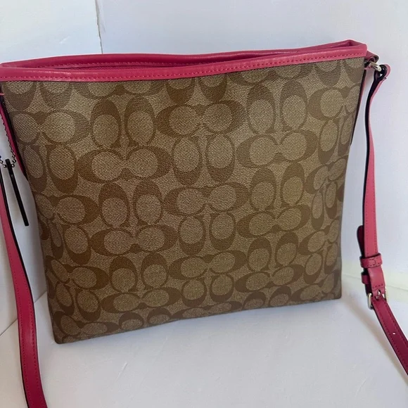 Coach Tan and Pink Crossbody Bag - Picture 2 of 16
